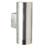 Nordlux Tin Veggbelysning Aluminium og Glass Up & Down | 76mm - IP54 - Egnet for 2x GU10