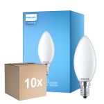 Fordelspakning 10x Philips Corepro LED Mignon E14 matt 6.5W 806lm - 840 kald hvit | erstatter 60W