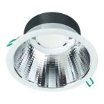 Philips LED downlight Coreline DN142B Aluminium Hvit 19.2W 2300lm 60D - 840 kald hvit | Utskjæring 200mm - IP20 - UGR<19 - dimbar