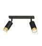 Emibig Taklampe Hiro Stål Svart | Egnet for 2x GU10 - Max 10W
